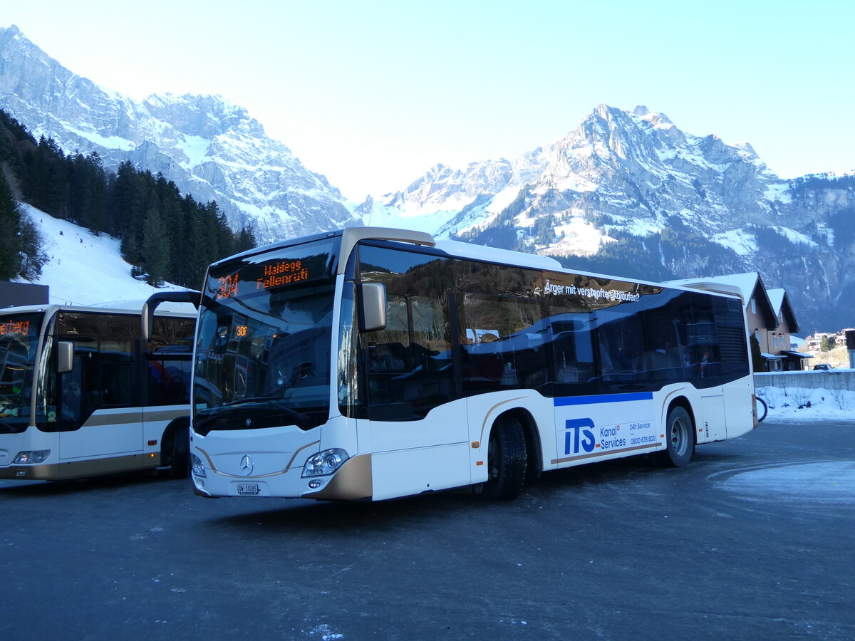 (246'106) - EAB Engelberg - Nr. 4/OW 10'265 - Mercedes am 14. Februar 2023 in Engelberg, Talstation Titlis