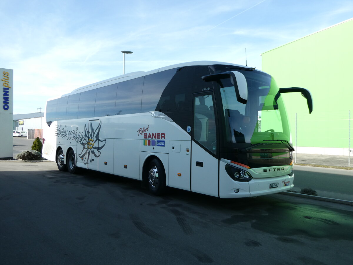 (246'336) - Saner, Basel - BS 2600 - Setra am 18. Februar 2023 in Kerzers, Interbus