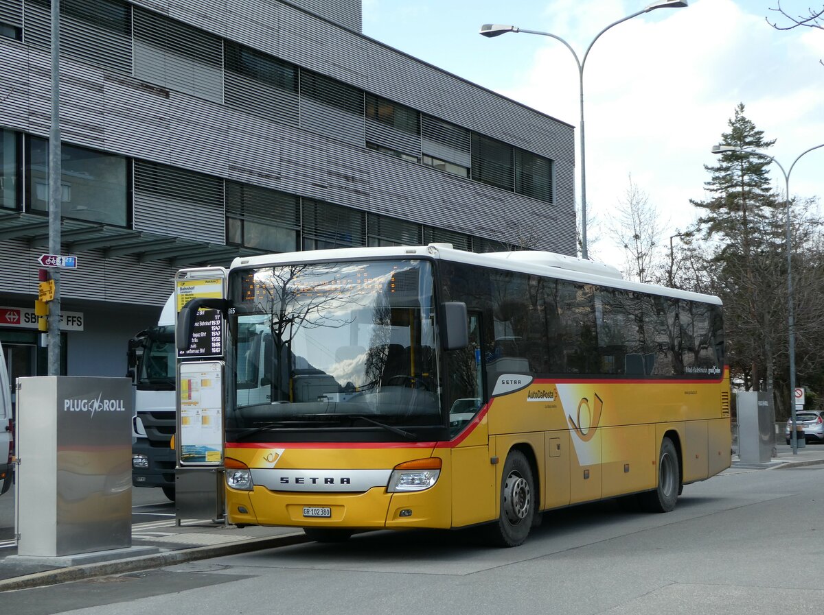 (246'529) - PostAuto Graubnden - GR 102'380/PID 4365 - Setra (ex GR 102'345; ex Riederer, St. Margrethenberg