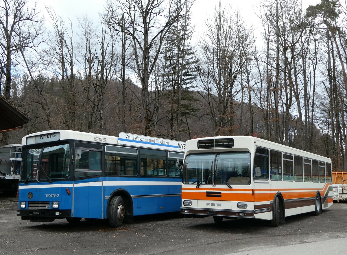 (246'660) - Wegmller, Mnsingen - FBW/R&J (ex Bamert, Wollerau) am 26. Februar 2023 in Oberburg, Ziegelgut