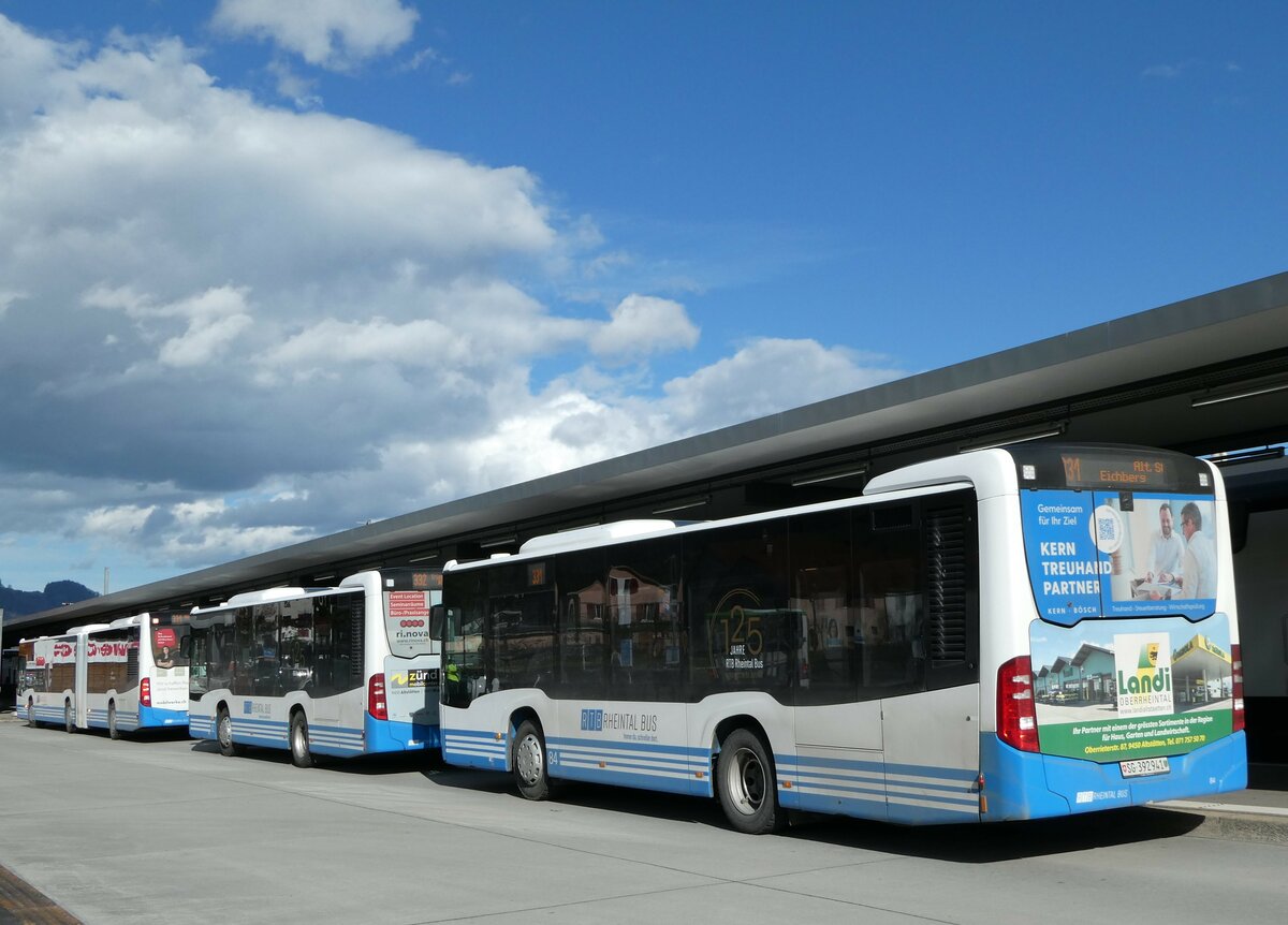 (247'063) - RTB Altstätten - Nr. 84/SG 392'941 - Mercedes am 9. März 2023 beim Bahnhof Altstätten