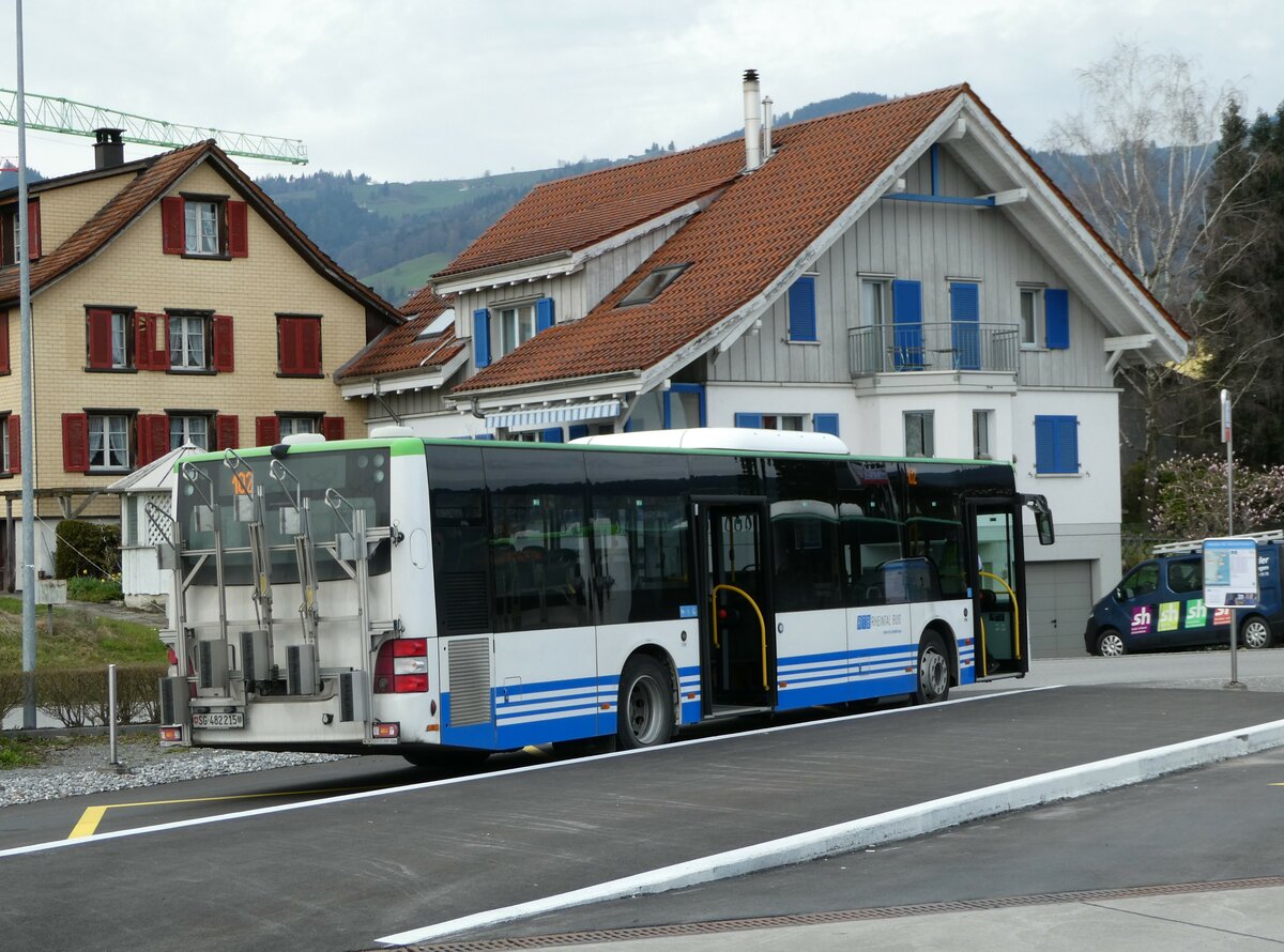 (247'516) - RTB Altsttten - Nr. 919/SG 482'225 - MAN (ex PostBus/A BD 15'352) am 21. Mrz 2023 beim Bahnhof Altsttten