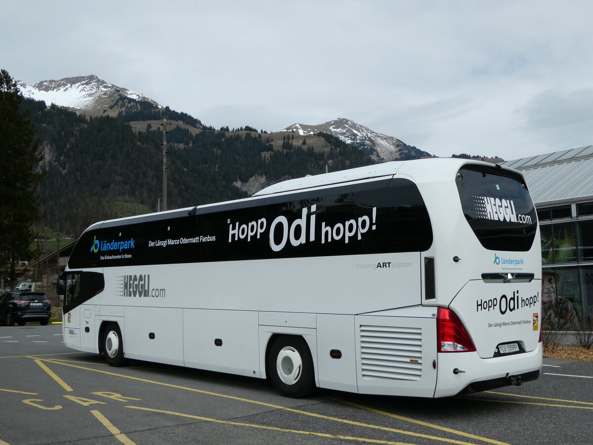 (247'567) - Heggli, Kriens - LU 15'599 - Neoplan am 23. Mrz 2023 in Frutigen, Tropenhaus