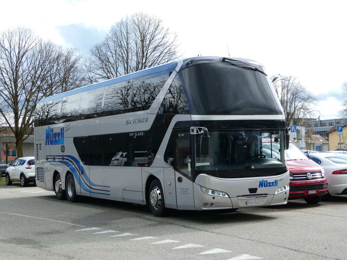 (247'679) - Nssli, Agasul - ZH 584'554 - Neoplan (ex Klumpp, D-Baiersbronn) am 25. Mrz 2023 in Yverdon, Patinoire