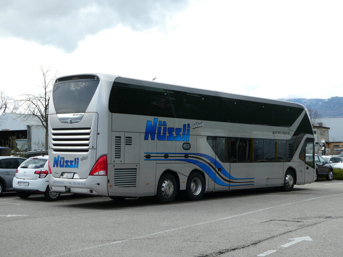 (247'684) - Nssli, Agasul - ZH 584'554 - Neoplan (ex Klumpp, D-Baiersbronn) am 25. Mrz 2023 in Yverdon, Patinoire