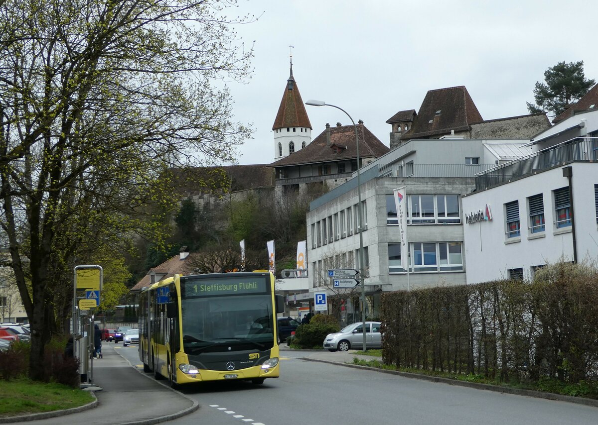 (247'990) - STI Thun - Nr. 167/BE 752'167 - Mercedes am 3. April 2023 in Thun, Spital (prov. Haltestelle fr Berntor)