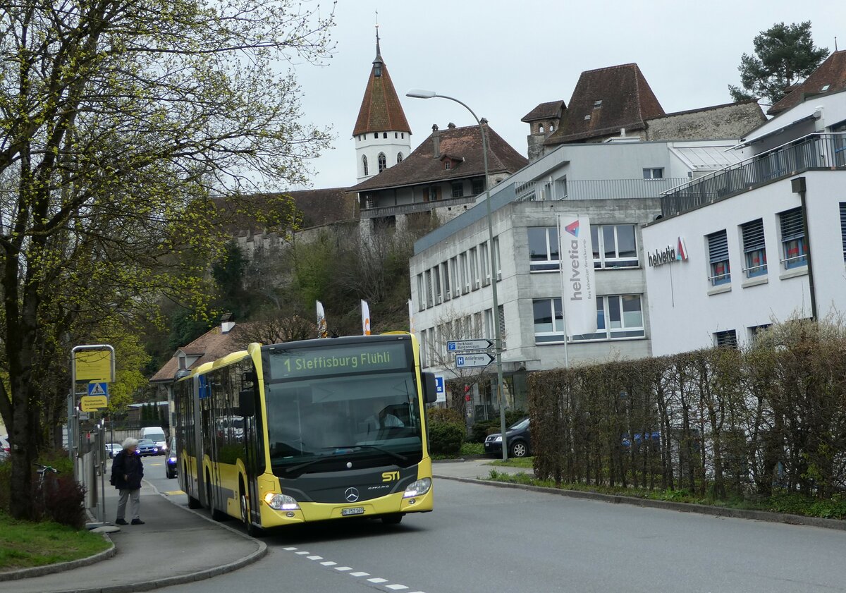 (247'996) - STI Thun - Nr. 169/BE 752'169 - Mercedes am 3. April 2023 in Thun, Spital (prov. Haltestelle fr Berntor)