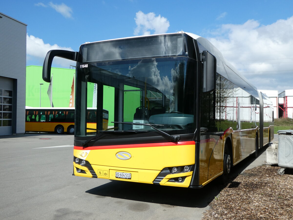 (248'169) - CarPostal Ouest - VD 604'512/PID 11'648 - Solaris am 8. April 2023 in Kerzers, Interbus