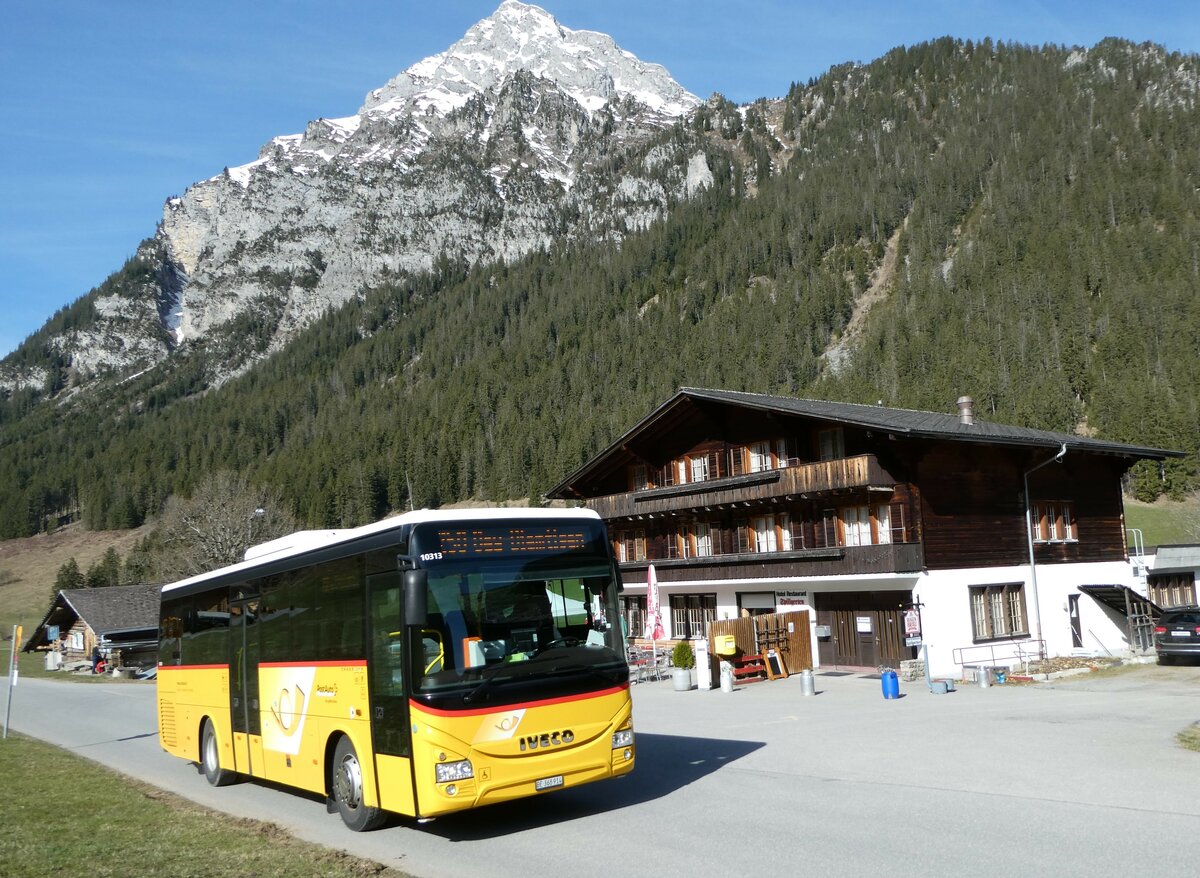 (248'343) - Spring, Schwenden - BE 368'914/PID 10'313 - Iveco am 10. April 2023 in Grimmialp, Hotel Spillgerten