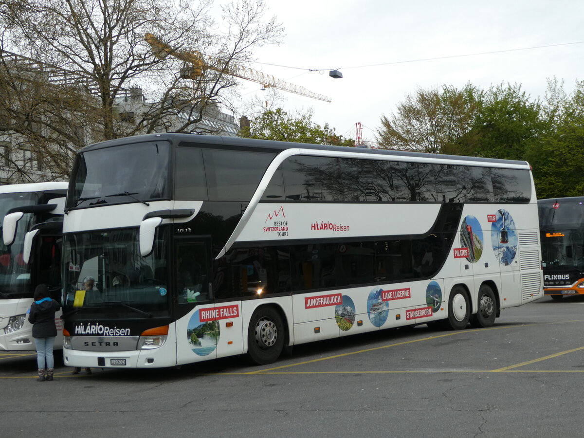 (248'539) - Hilrio, Schtz - LU 266'303 - Setra am 15. April 2023 in Zrich, Sihlquai