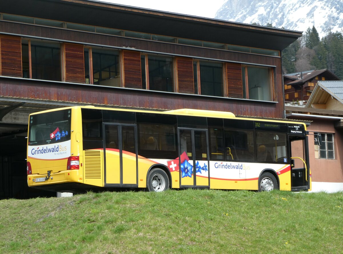 (248'805) - Grindelwaldbus, Grindelwald - Nr. 24/BE 364'408 - MAN/Gppel am 18. April 2023 in Grindelwald, Garage