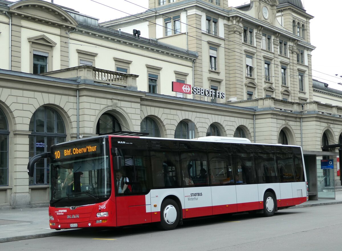 (249'798) - SW Winterthur - Nr. 246/ZH 504'246 - MAN am 6. Mai 2023 beim Hauptbahnhof Winterthur