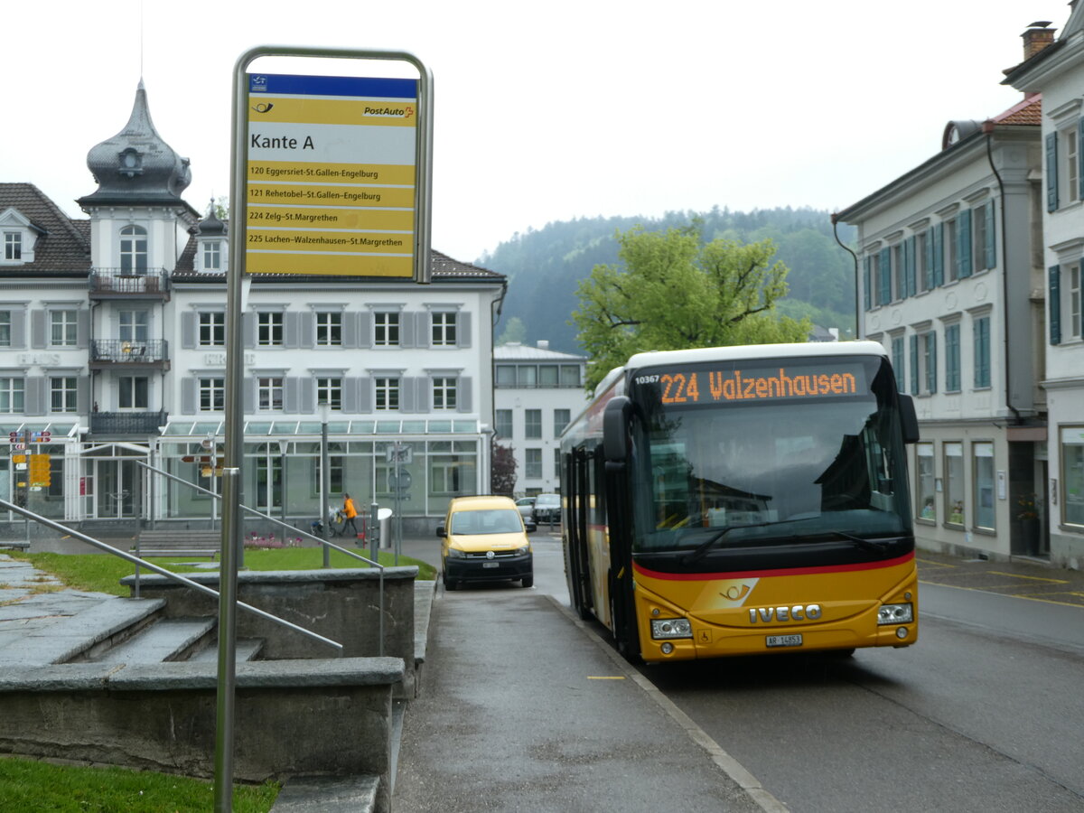 (250'091) - PostAuto Ostschweiz - AR 14'853/PID 10'367 - Iveco am 16. Mai 2023 in Heiden, Dorf