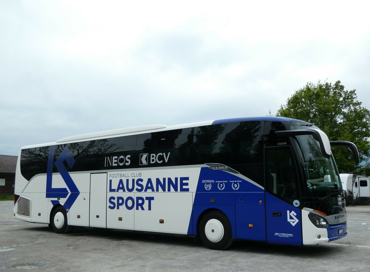 (250'263) - Thomas, Echallens - VD 1505 - Setra am 19. Mai 2023 in Thun, Lachenwiese