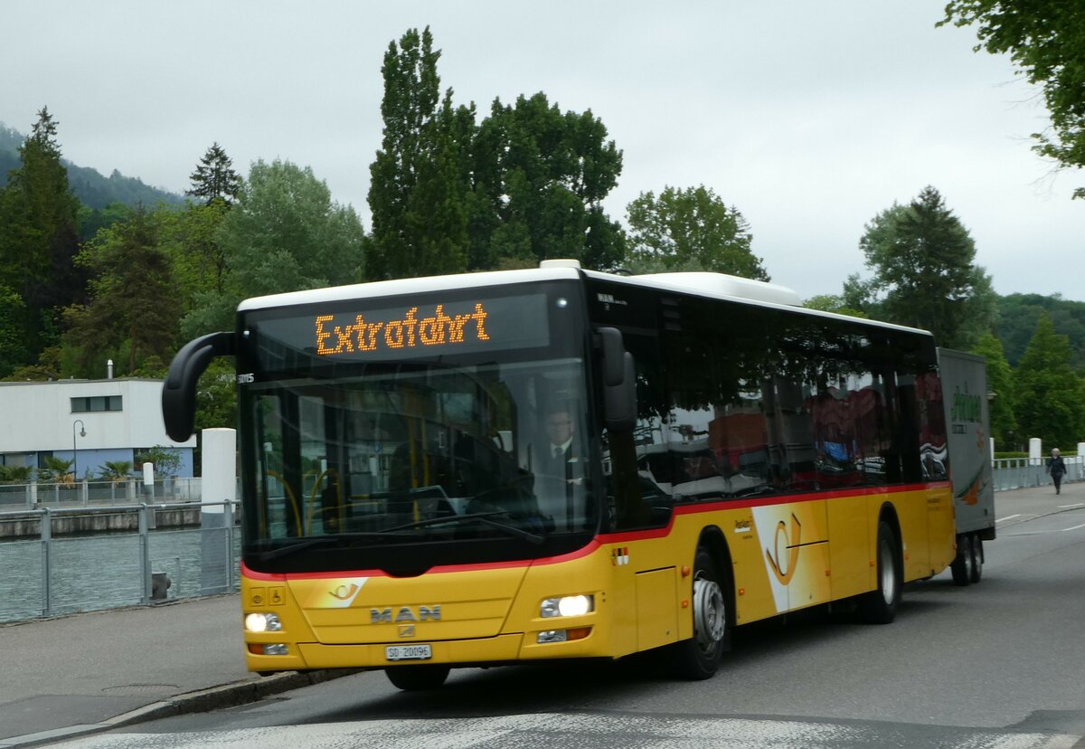 (250'385) - Steiner, Messen - SO 20'096/PID 5015 - MAN (ex SO 104'174) am 24. Mai 2023 bei der Schifflndte Thun