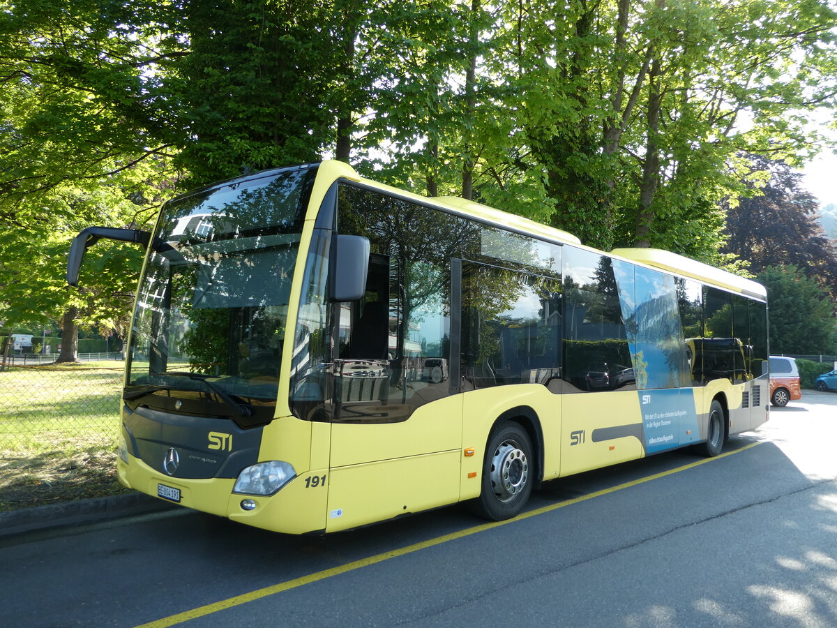 (250'838) - STI Thun - Nr. 191/BE 804'191 - Mercedes am 1. Juni 2023 bei der Schifflndte Thun