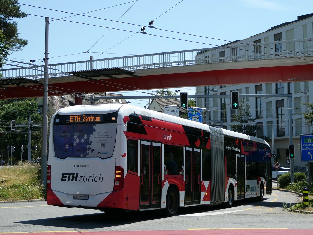 (251'448) - Welti-Furrer, Bassersdorf - Nr. 76/ZH 27'116 - Mercedes am 13. Juni 2023 in Zrich, Bucheggplatz