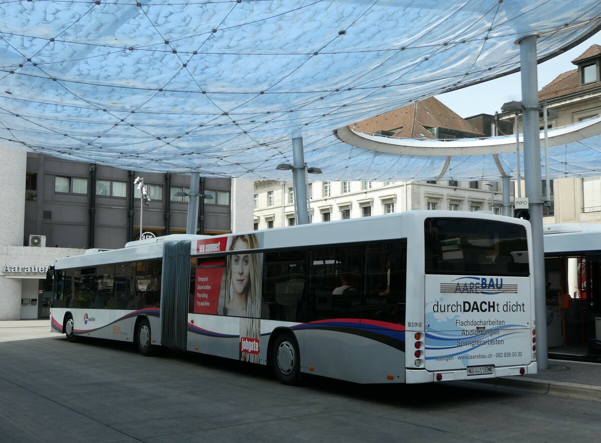 (251'804) - BBA Aarau - Nr. 162/AG 441'162 - Scania/Hess am 20. Juni 2023 beim Bahnhof Aarau