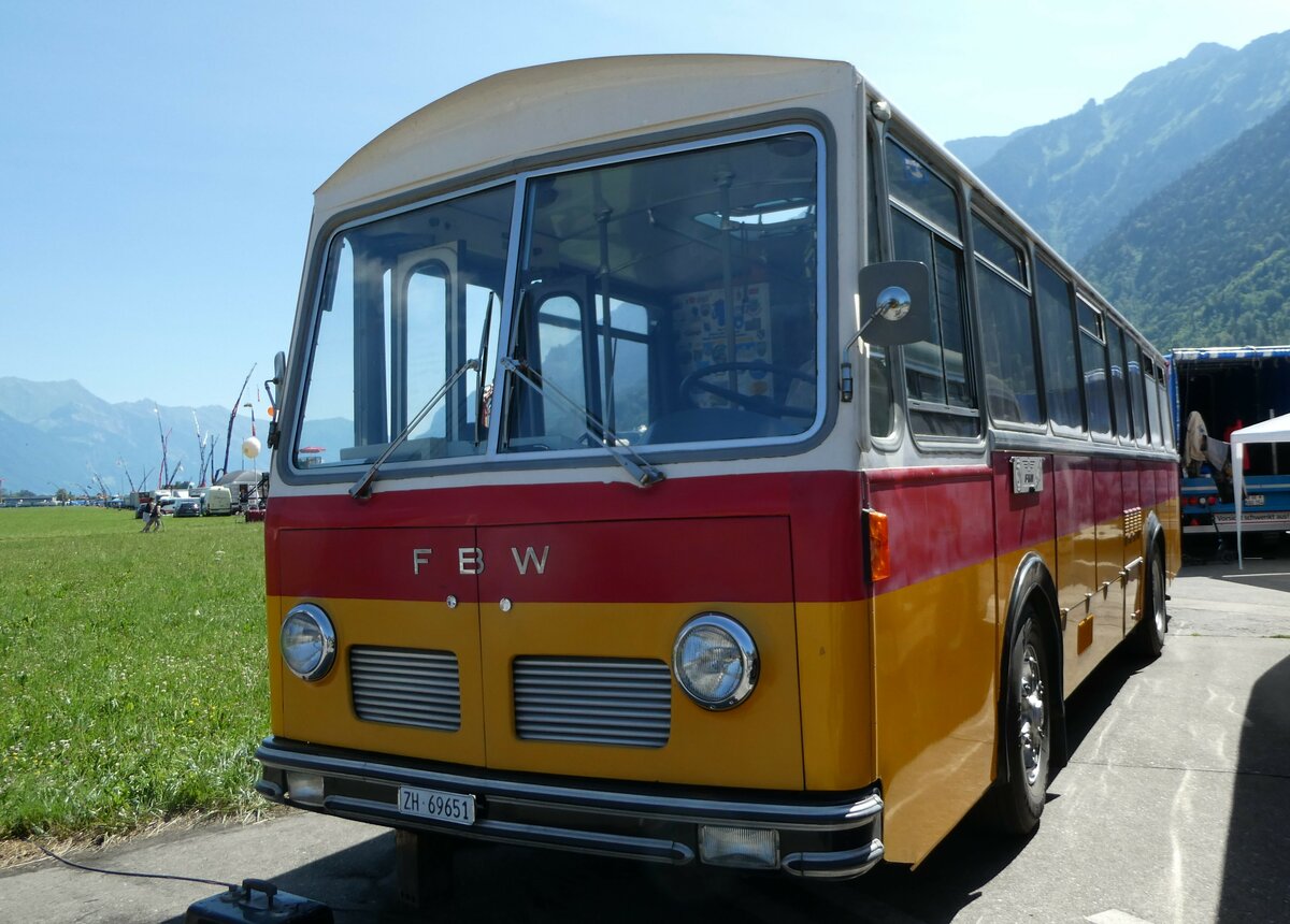 (251'921) - Trb, Oberrieden - Nr. 12/ZH 69'651 - FBW/R&J (ex Ryffel, Uster Nr. 12) am 24. Juni 2023 in Interlaken, Flugplatz