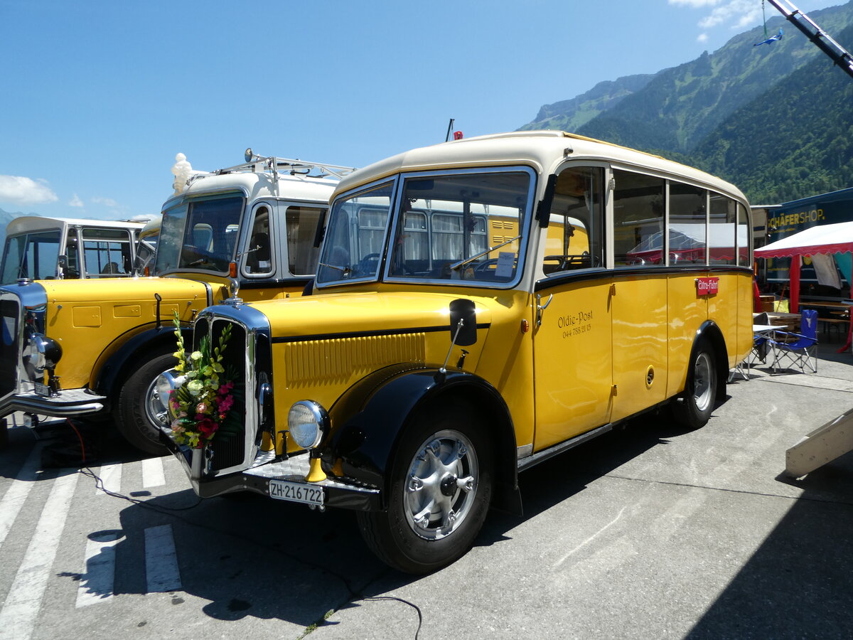 (251'981) - Moser, Schnenberg - ZH 216'722 - Berna/Hess (ex Barenco, Faido) am 24. Juni 2023 in Interlaken, Flugplatz