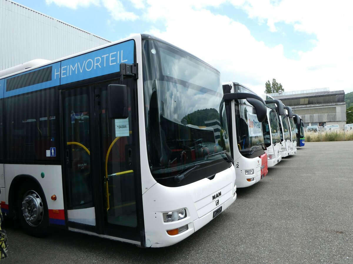 (252'306) - RVBW Wettingen - Nr. 91 - MAN/Gppel am 2. Juli 2023 in Winterthur, EvoBus (Teilaufnahme)