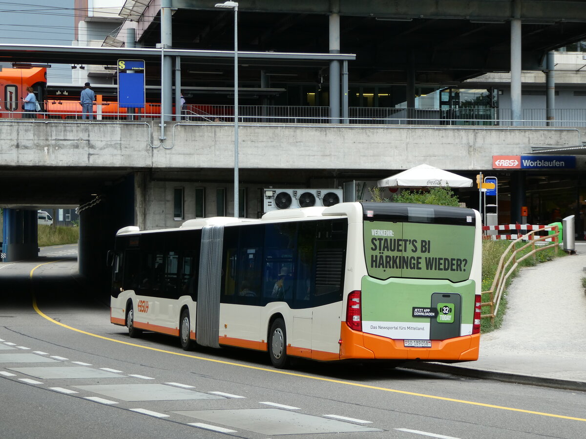 (252'763) - BSU Solothurn - Nr. 58/SO 189'058 - Mercedes am 18. Juli 2023 beim Bahnhof Worblaufen