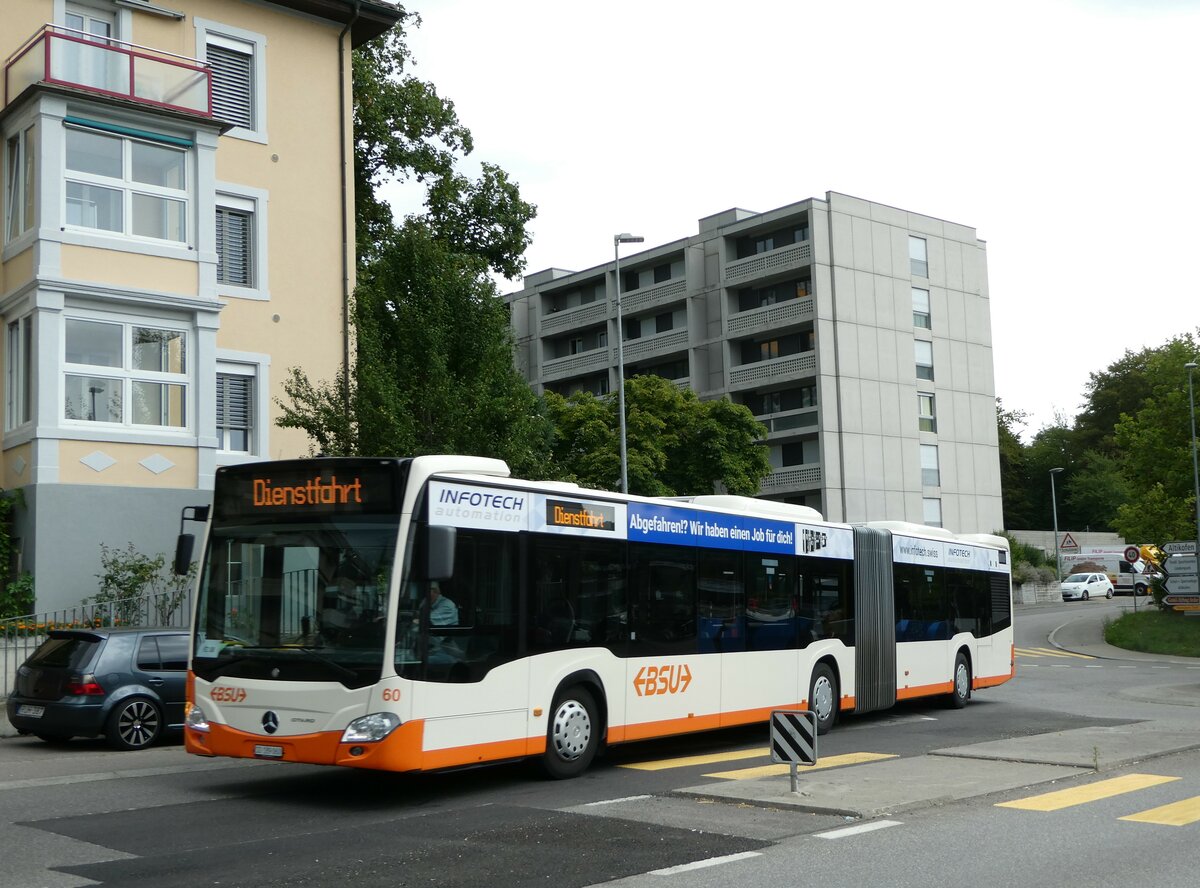 (252'765) - BSU Solothurn - Nr. 60/SO 189'060 - Mercedes am 18. Juli 2023 beim Bahnhof Worblaufen