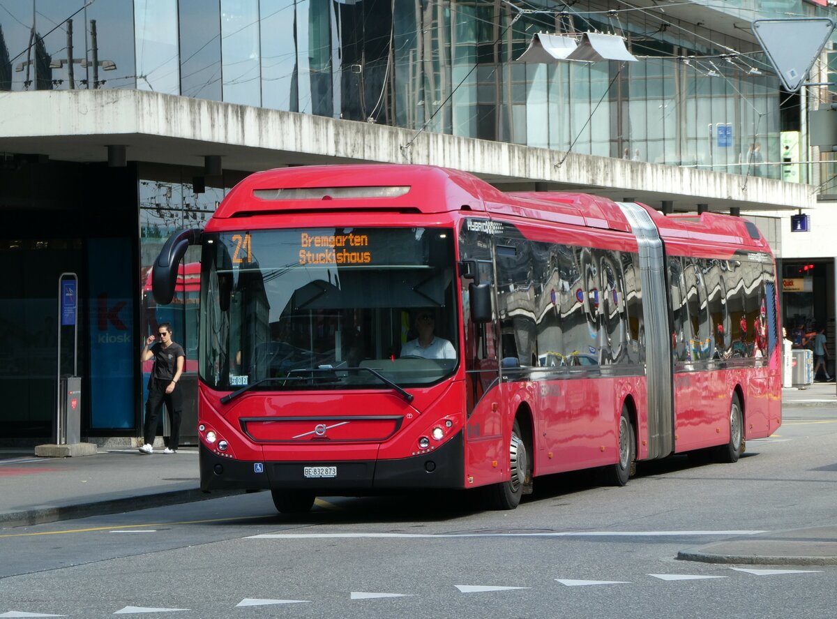 (252'777) - Bernmobil, Bern - Nr. 873/BE 832'873 - Volvo am 19. Juli 2023 beim Bahnhof Bern