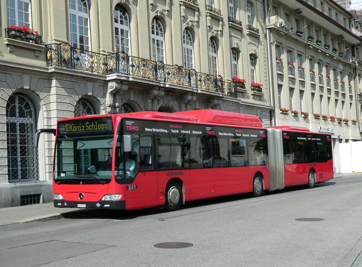 (252'965) - Bernmobil, Bern - Nr. 841/BE 671'841 - Mercedes am 24. Juli 2023 in Bern, Bundesplatz