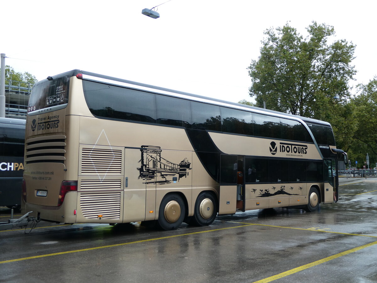 (253'519) - Aus Nordmazedonien: Ido Tours, Tetovo - TE 9999-KR - Setra am 6. August 2023 in Zrich, Sihlquai