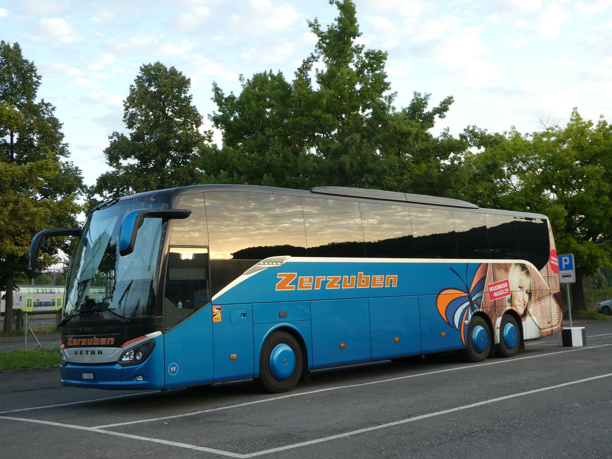 (254'066) - Zerzuben, Visp-Eyholz - Nr. 11/VS 55'832 - Setra am 20. August 2023 in Thun, Seestasse