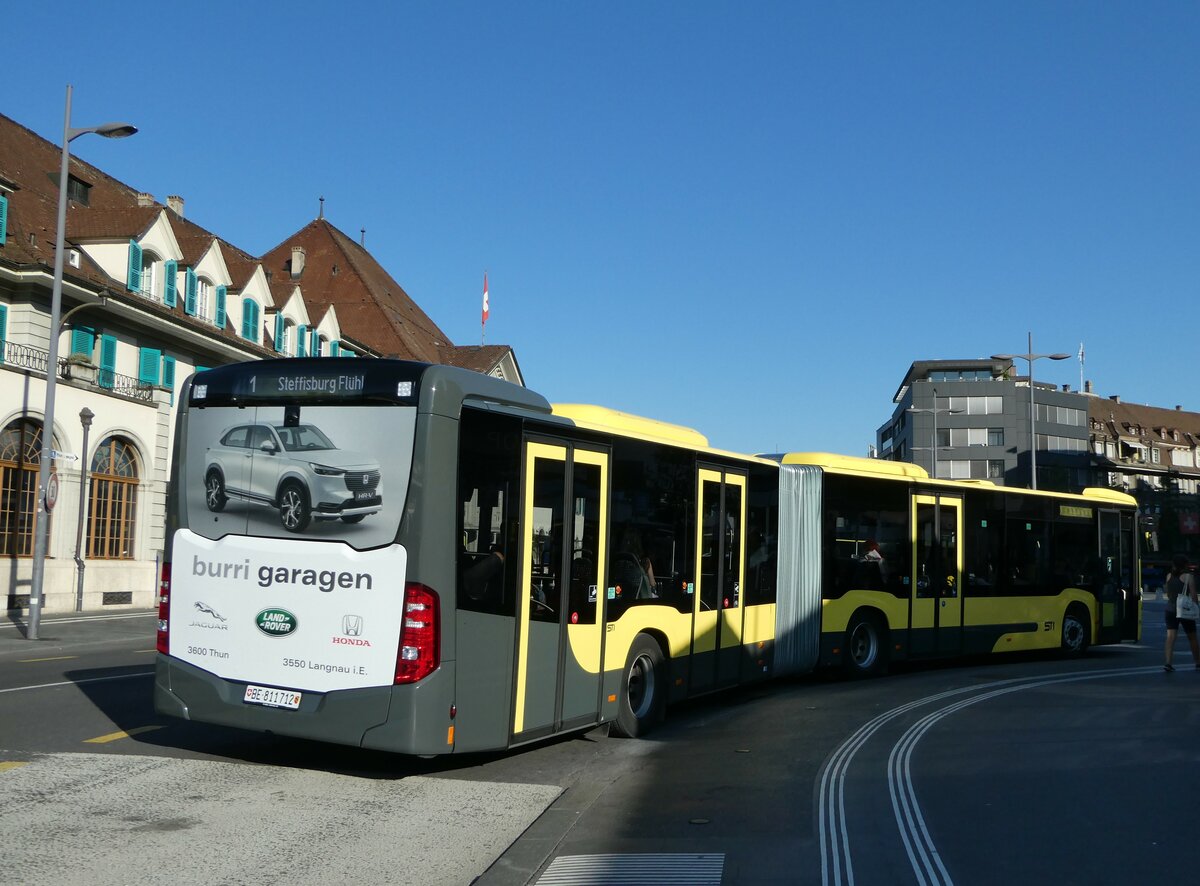 (254'120) - STI Thun - Nr. 712/BE 811'712 - Mercedes am 22. August 2023 beim Bahnhof Thun