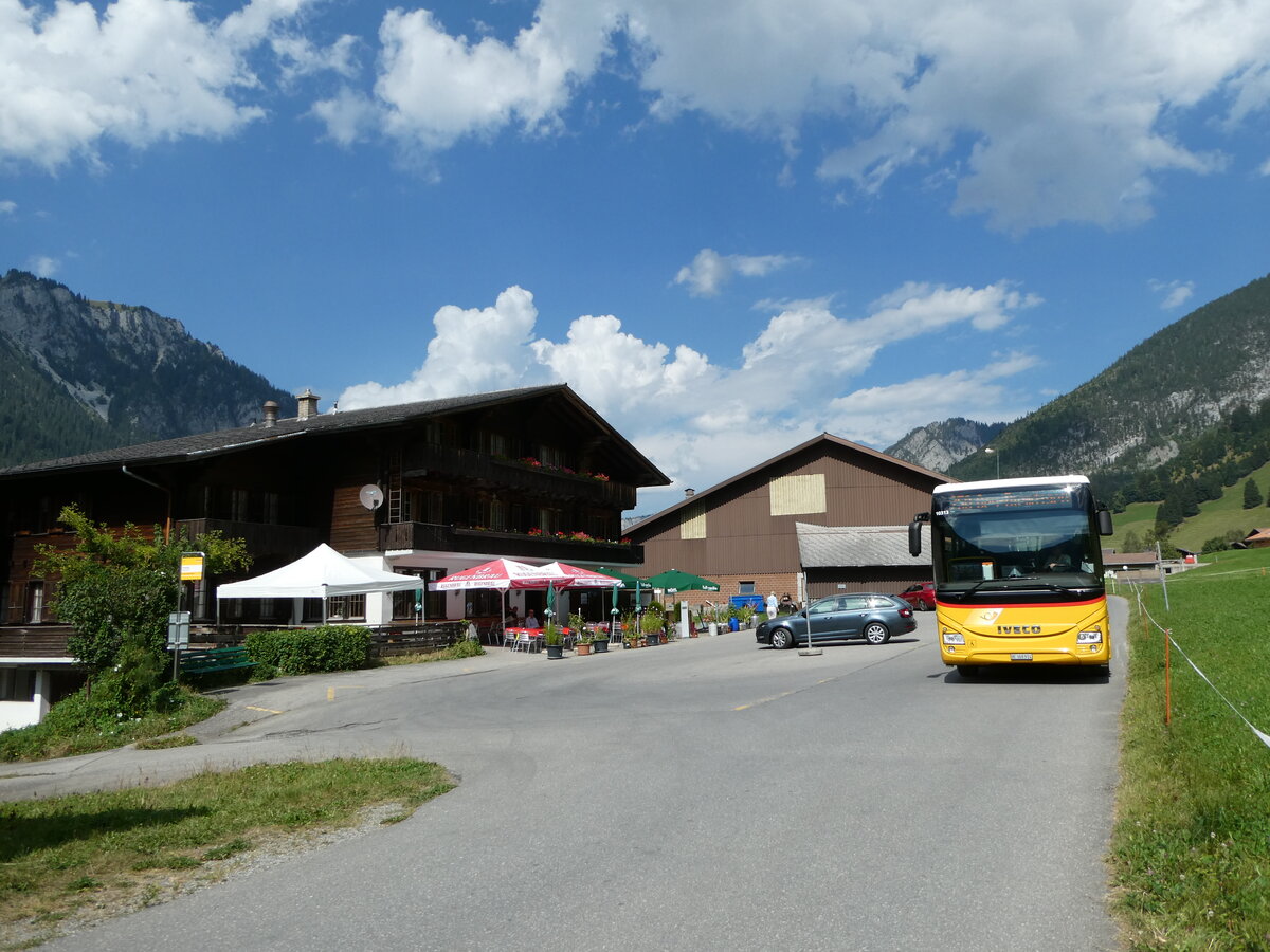 (254'153) - Spring, Schwenden - BE 368'914/PID 10'313 - Iveco am 22. August 2023 in Grimmialp, Hotel Spillgerten