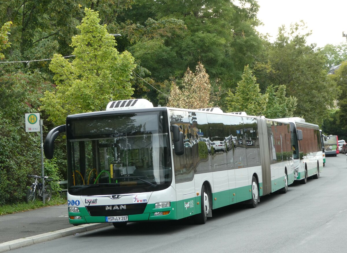 (254'315) - Lyst, Zellingen - Nr. 287/MSP-LY 287 - MAN am 29. August 2023 beim Bahnhof Wrzburg