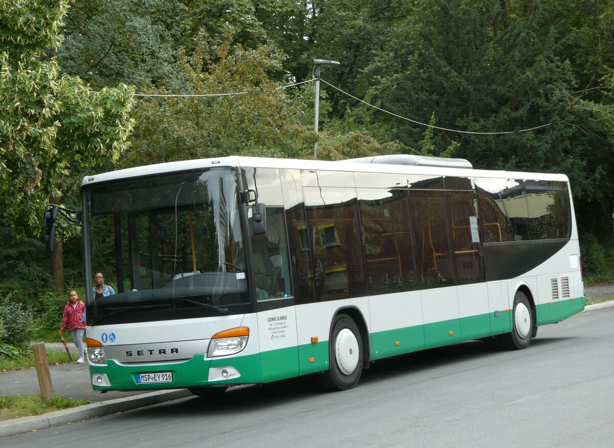 (254'317) - Schraud, Arnstein - MSP-EY 916 - Setra am 29. August 2023 beim Bahnhof Wrzburg