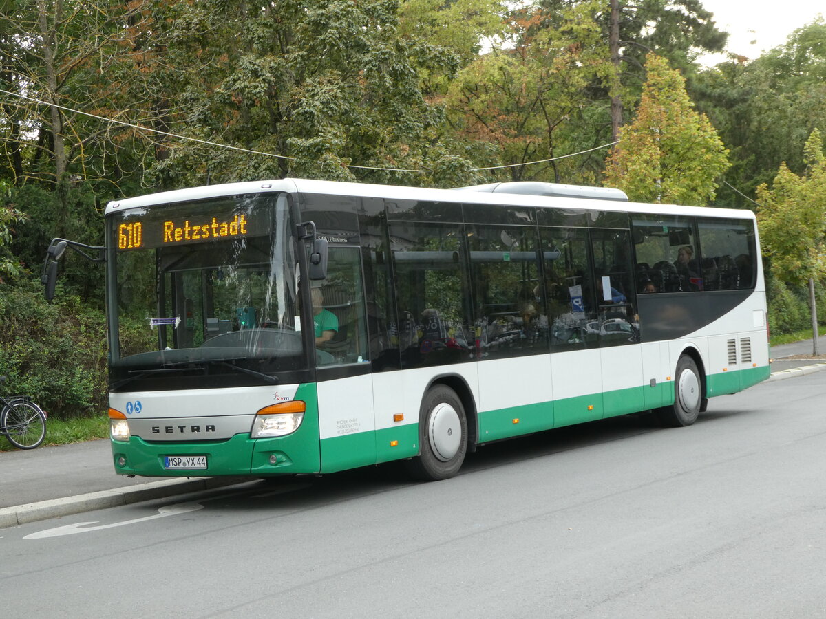 (254'320) - Reichert, Zellingen - MSP-YX 44 - Setra am 29. August 2023 beim Bahnhof Wrzburg