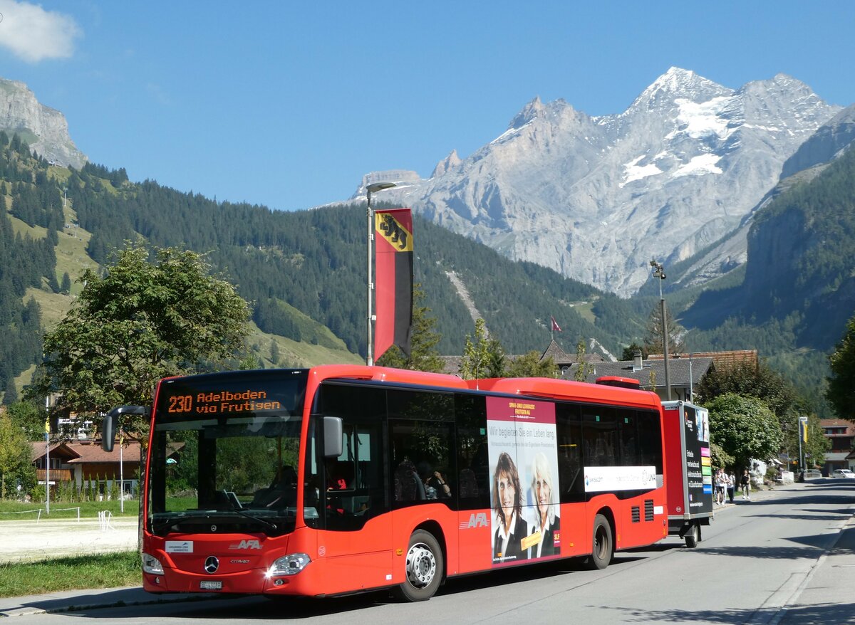 (254'849) - AFA Adelboden - Nr. 28/BE 43'089 - Mercedes am 6. September 2023 beim Bahnhof Kandersteg