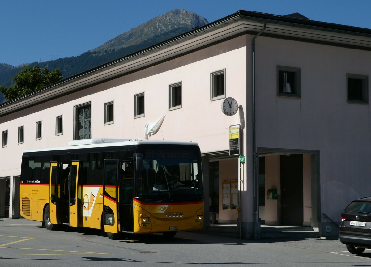 (254'873) - Gaudenz, Andeer - GR 163'713/PID 11'242 - Iveco am 8. September 2023 in Zillis, Dorf