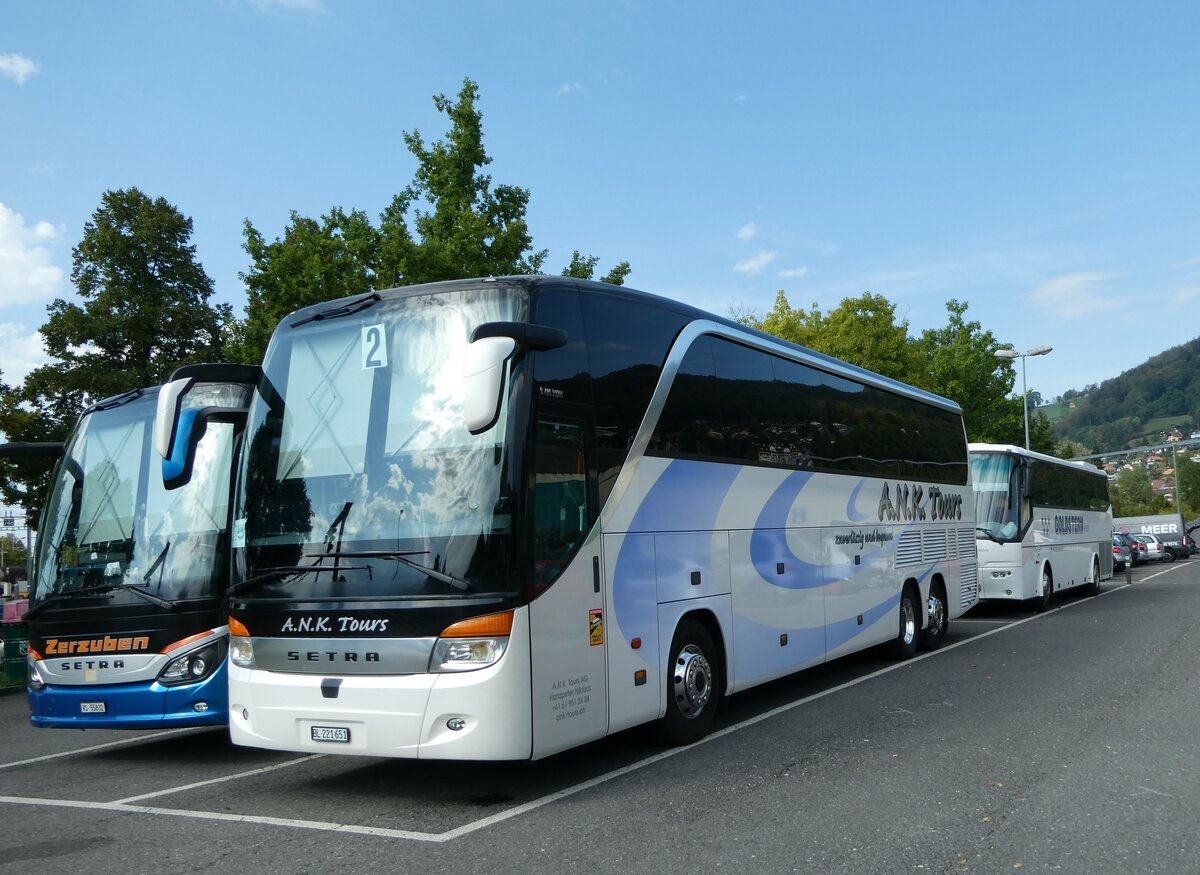 (255'124) - A.N.K. Tours, Liestal - BL 221'651 - Setra am 12. September 2023 in Thun, Seestrasse