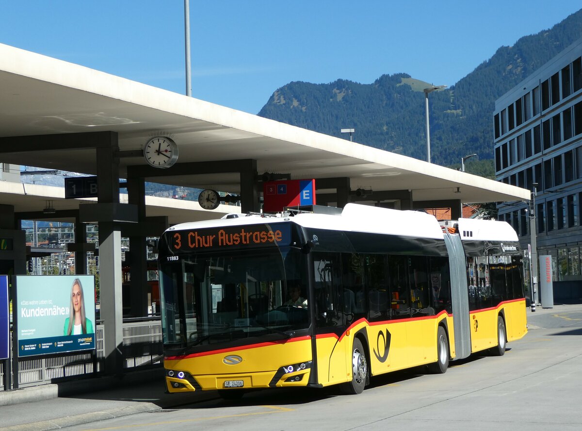 (255'587) - Dnser, Trimmis - GR 24'206/PID 11'883 - Solaris am 26. September 2023 beim Bahnhof Chur