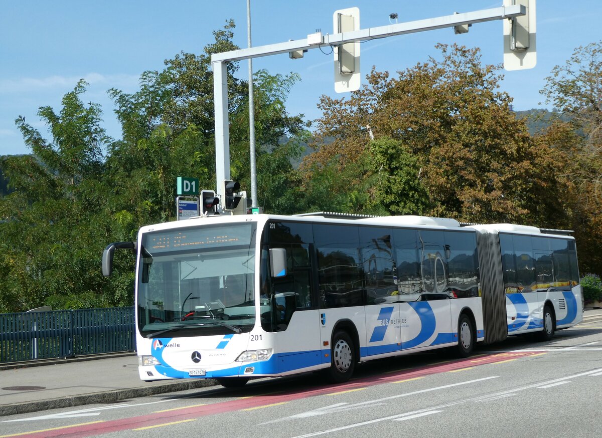 (255'674) - BOGG Wangen b.O. - Nr. 201/SO 157'070 - Mercedes am 28. September 2023 beim Bahnhof Olten