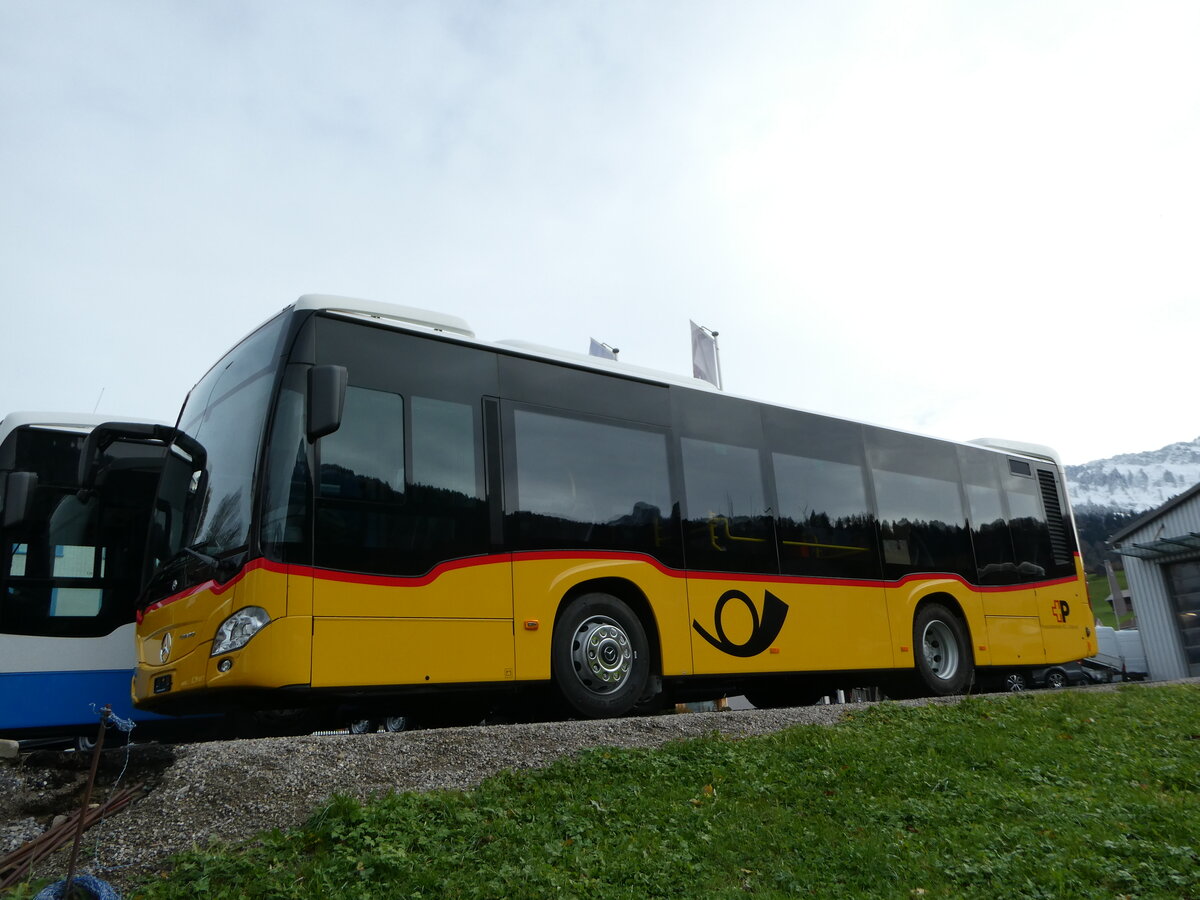 (257'071) - Postautobetriebe Unteres Toggenburg, Ltisburg - PID 12'037 - Mercedes am 18. November 2023 in Nesslau, Altherr