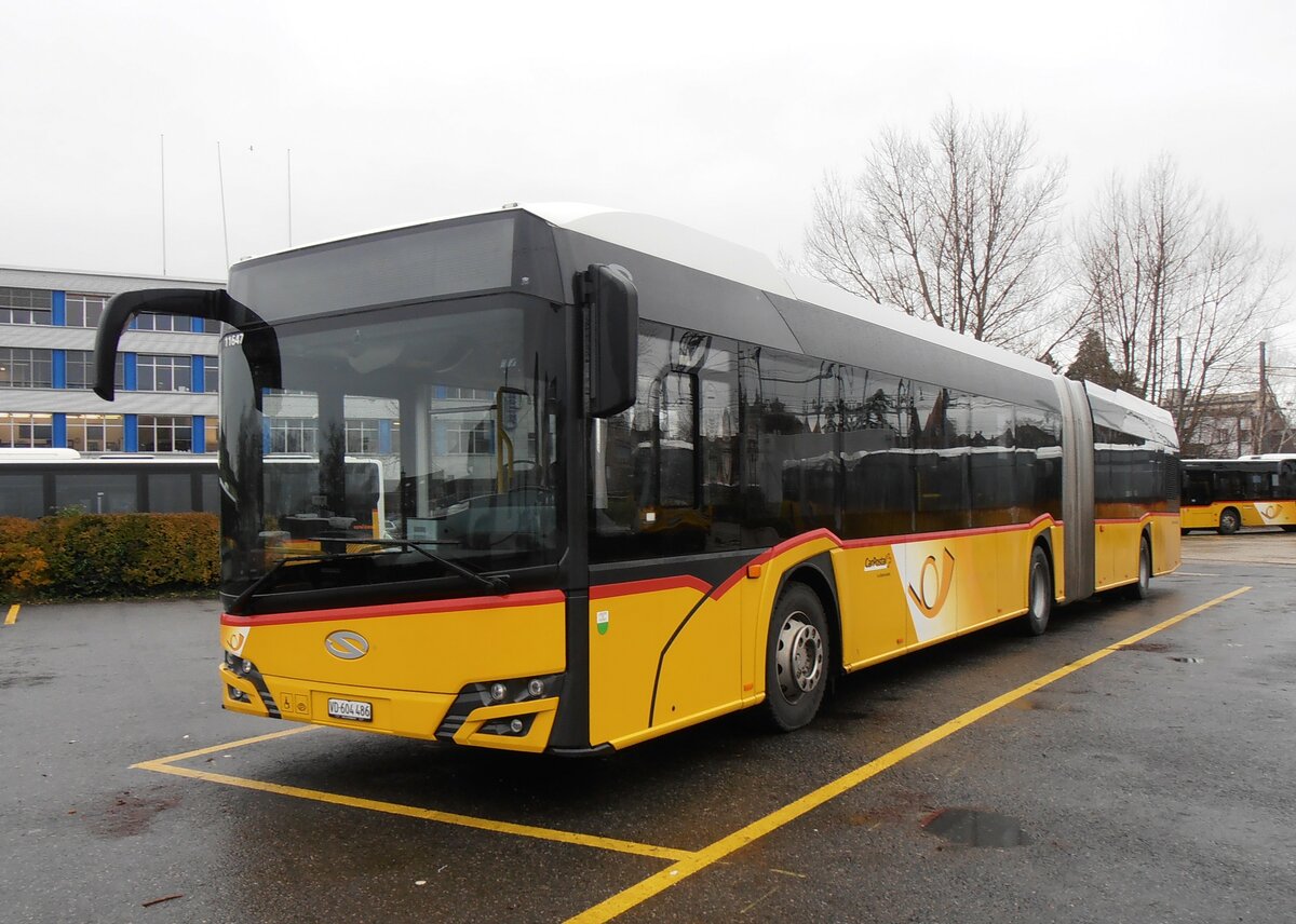 (257'785) - CarPostal Ouest - VD 604'486/PID 11'647 - Solaris am 21. Dezember 2023 in Yverdon, Garage