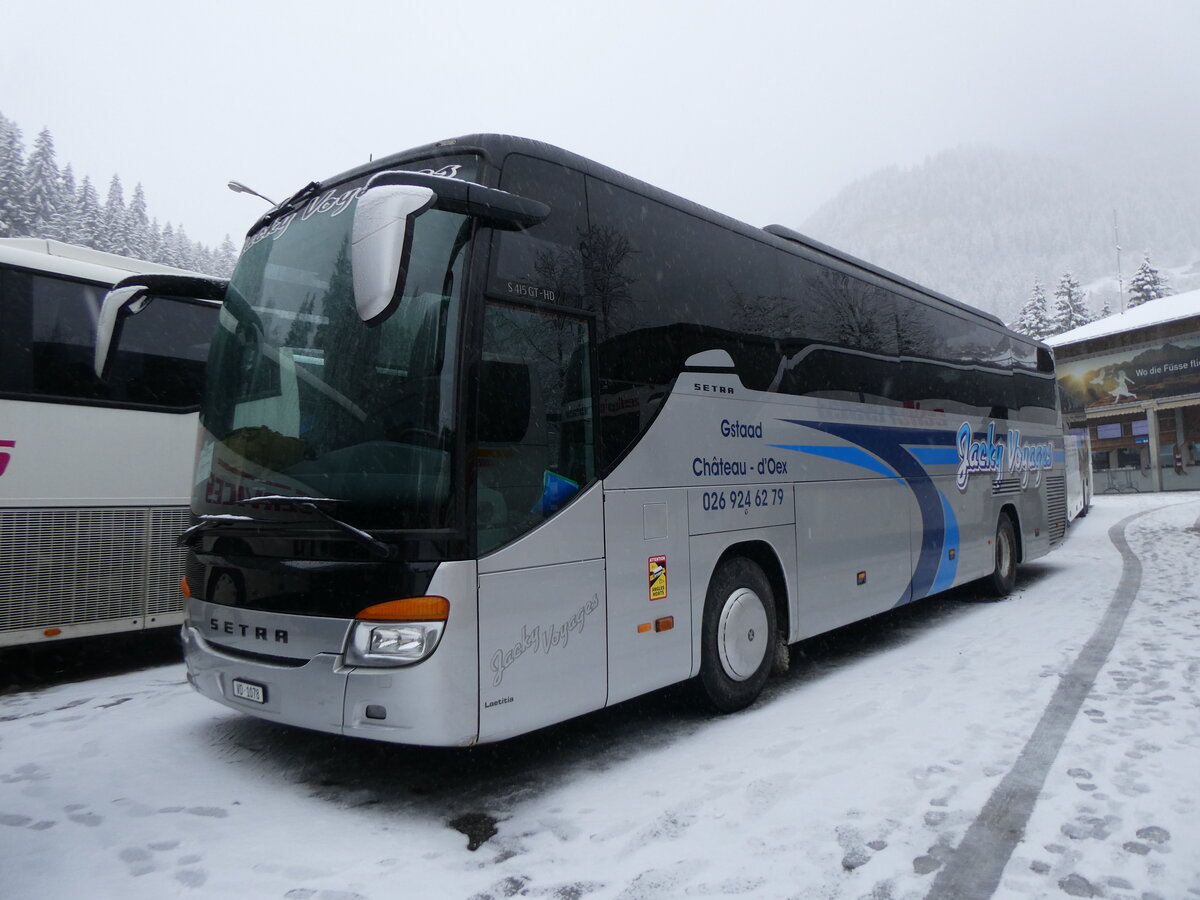 (258'347) - Jacky Voyages, Chteau-d'Oex - VD 1078 - Setra am 6. Januar 2024 in Adelboden, ASB