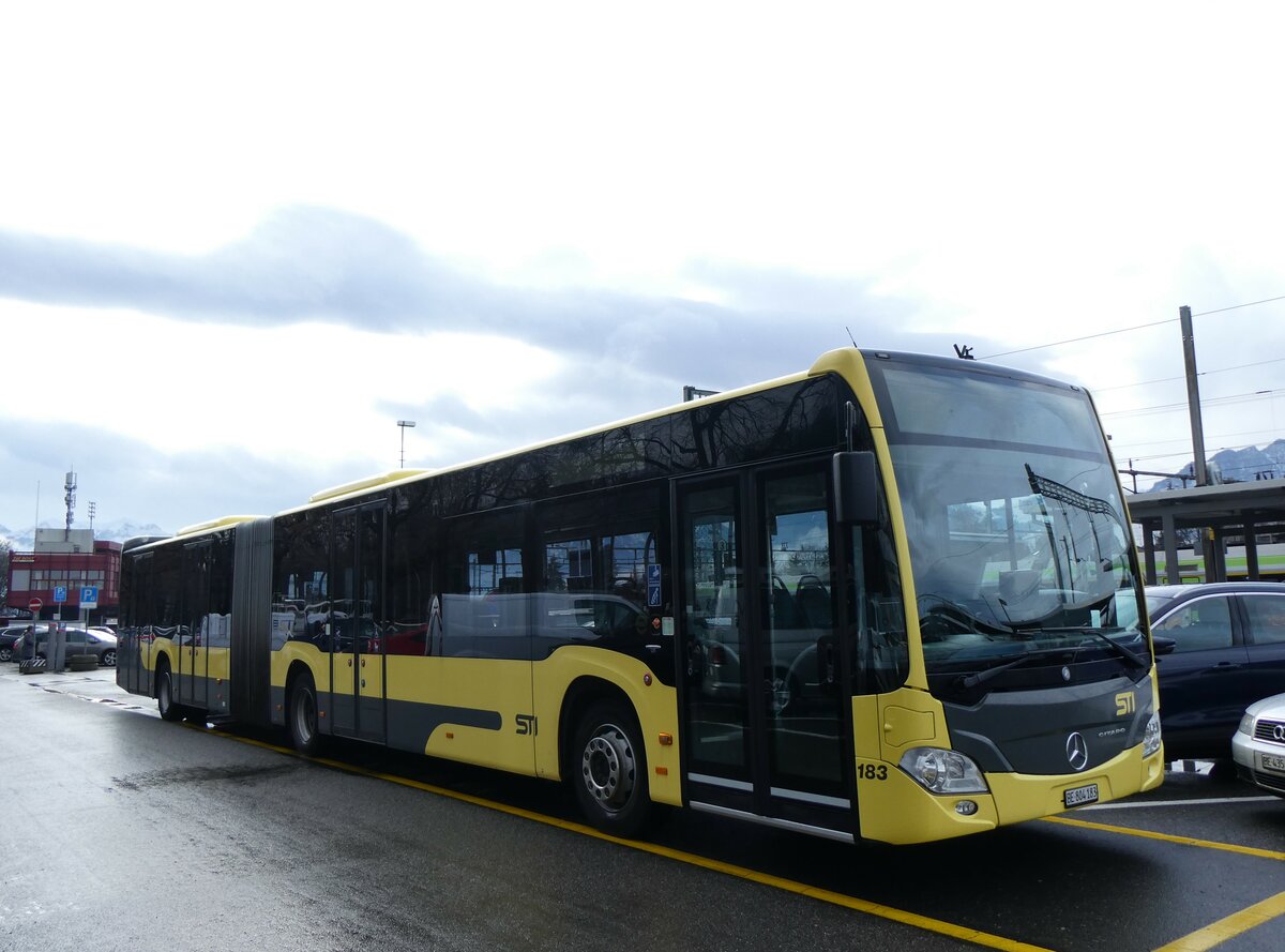 (258'758) - STI Thun - Nr. 183/BE 804'183 - Mercedes am 17. Januar 2024 in Thun, CarTerminal