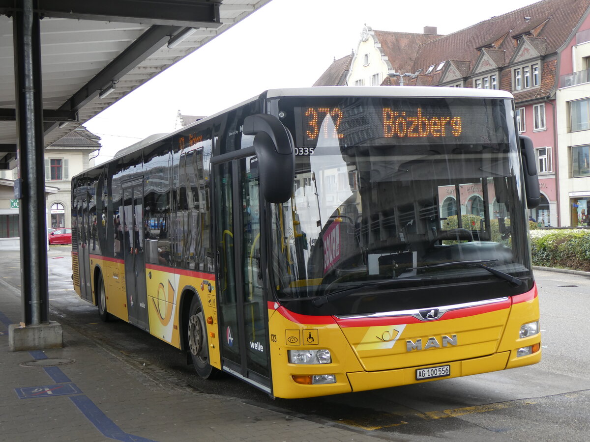 (260'751) - Voegtlin-Meyer, Brugg - Nr. 133/AG 100'556/PID 10'335 - MAN am 28. Mrz 2024 beim Bahnhof Brugg