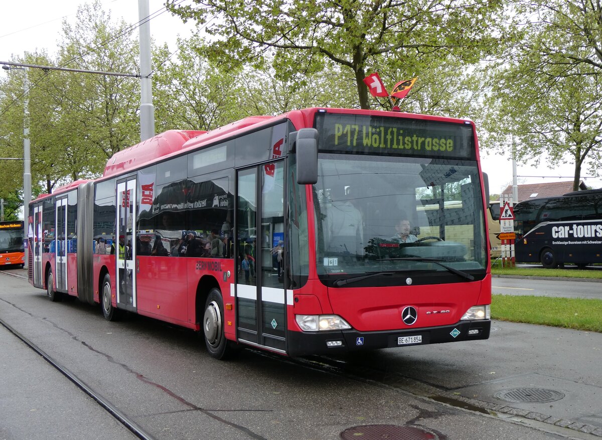 (262'195) - Bernmobil, Bern - Nr. 854/BE 671'854 - Mercedes am 6. Mai 2024 in Bern, Guisanplatz