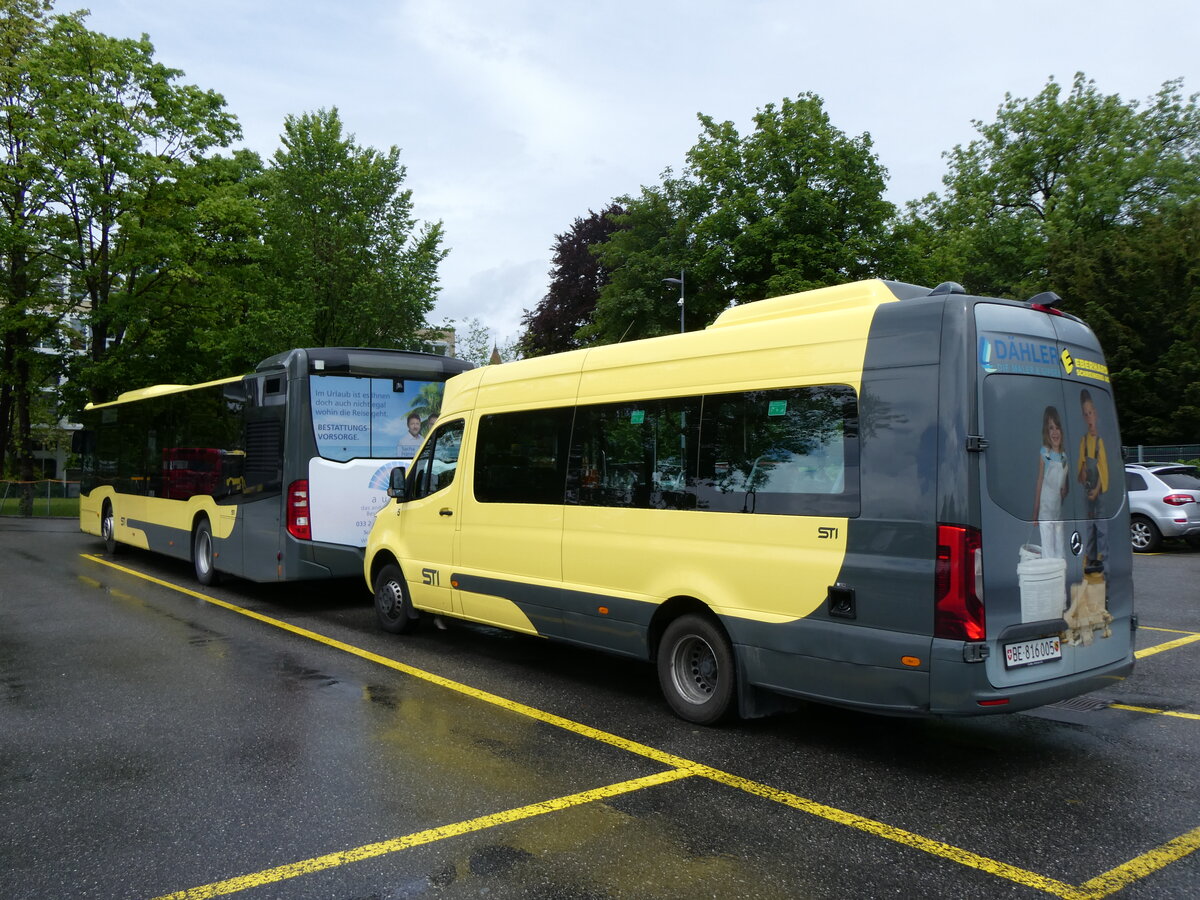 (262'755) - STI Thun - Nr. 5/BE 816'005 - Mercedes am 21. Mai 2024 bei der Schifflndte Thun