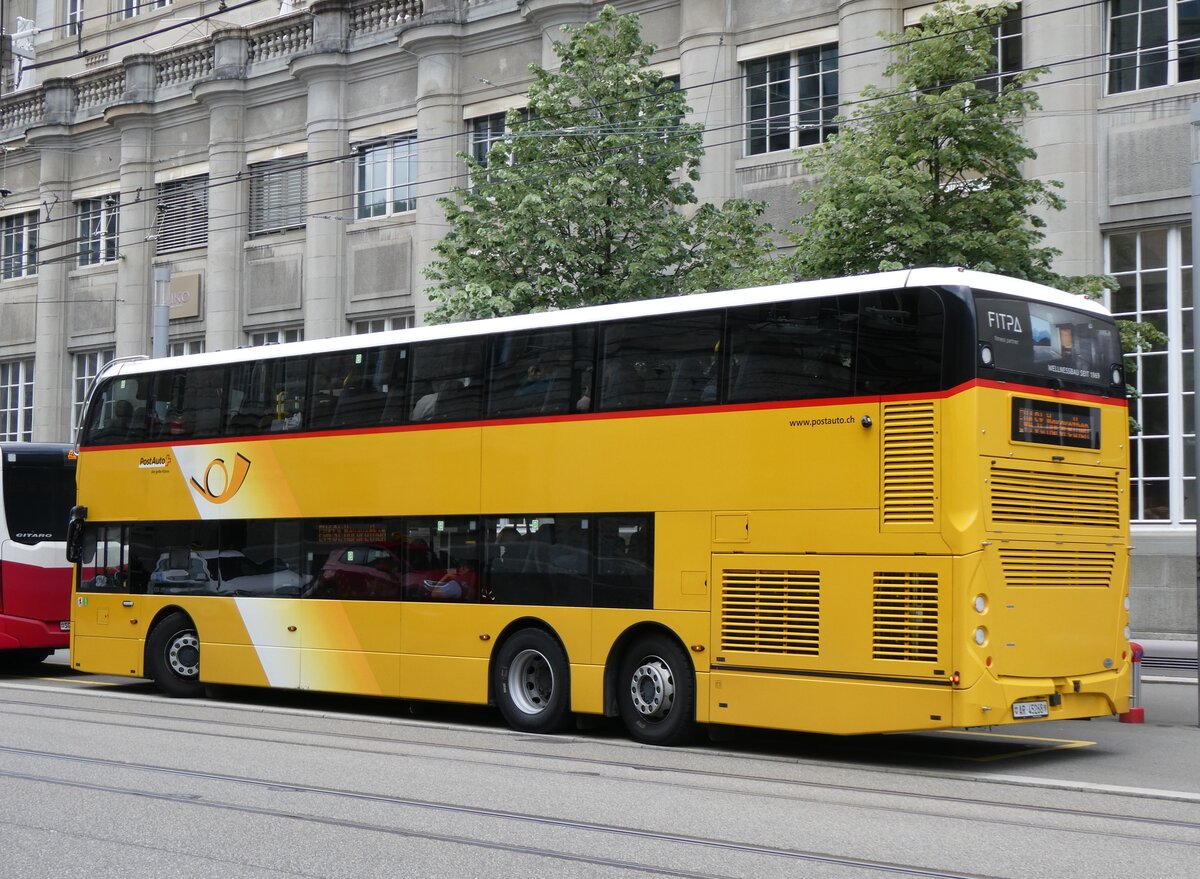 (262'869) - PostAuto Ostschweiz - AR 45'268/PID 11'037 - Alexander Dennis am 24. Mai 2024 beim Bahnhof St. Gallen