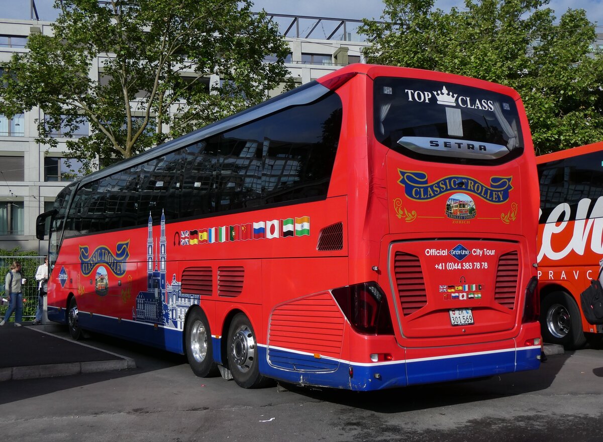 (262'900) - Meier, Zrich - ZH 301'569 - Setra am 25. Mai 2024 in Zrich, Sihlquai